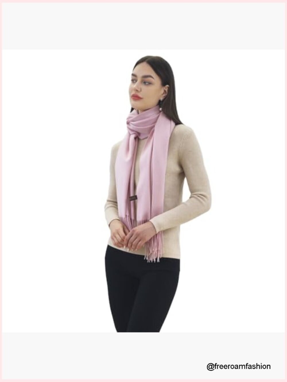 Large Cashmere Wrap Shawl Scarf Oversized Pashmina Blanket Women - Picture 4 of 6